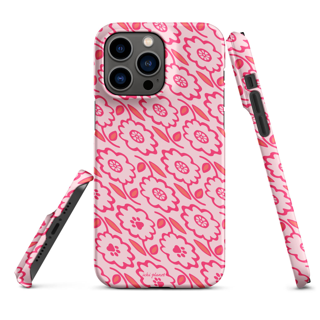 Playful Pink Flowers iPhone® Snap Case