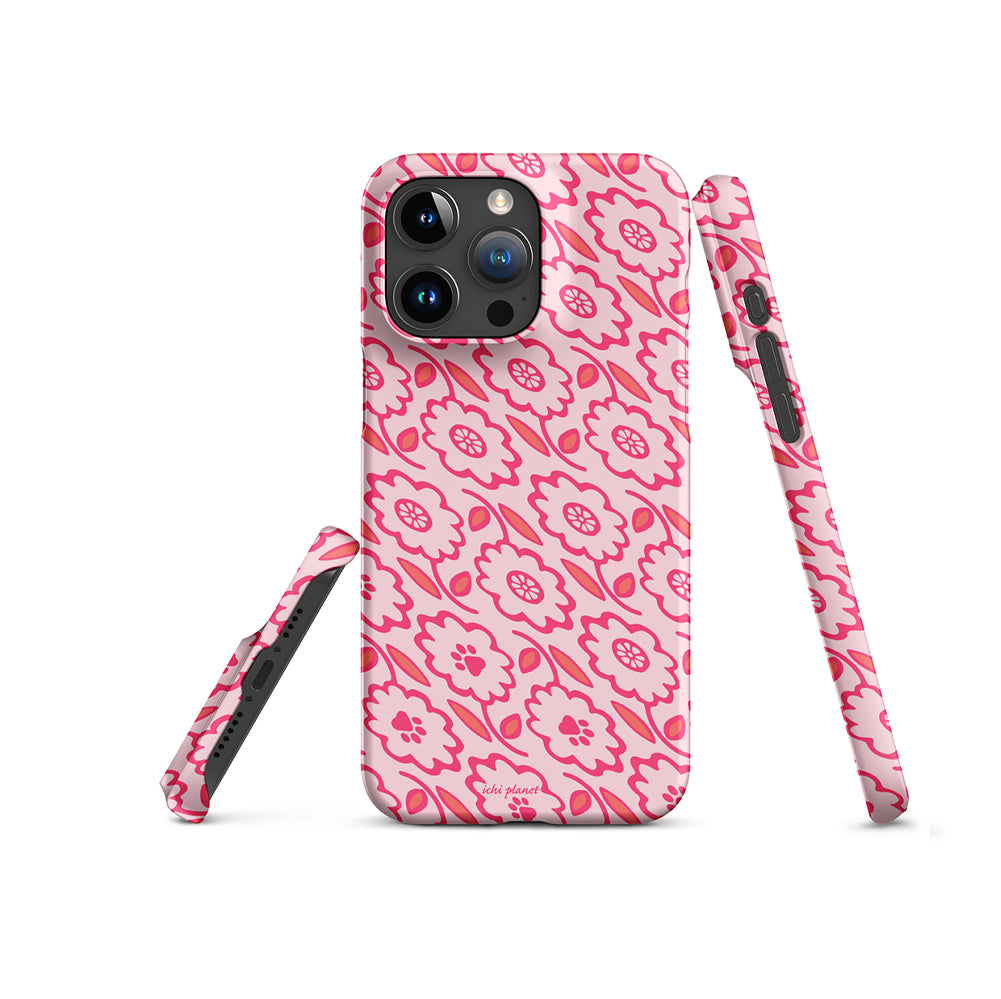 Playful Pink Flowers iPhone® Snap Case