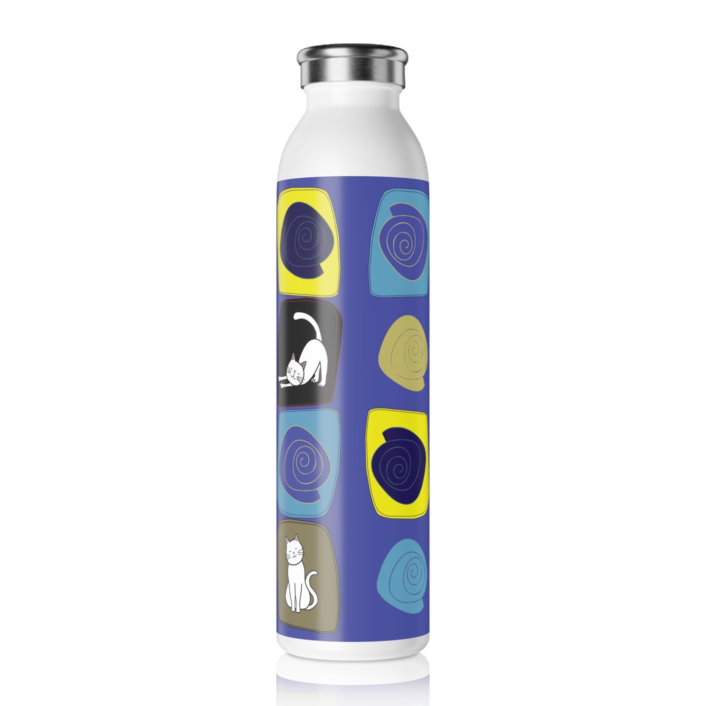 Kitty Cats Modern Art Water Bottle