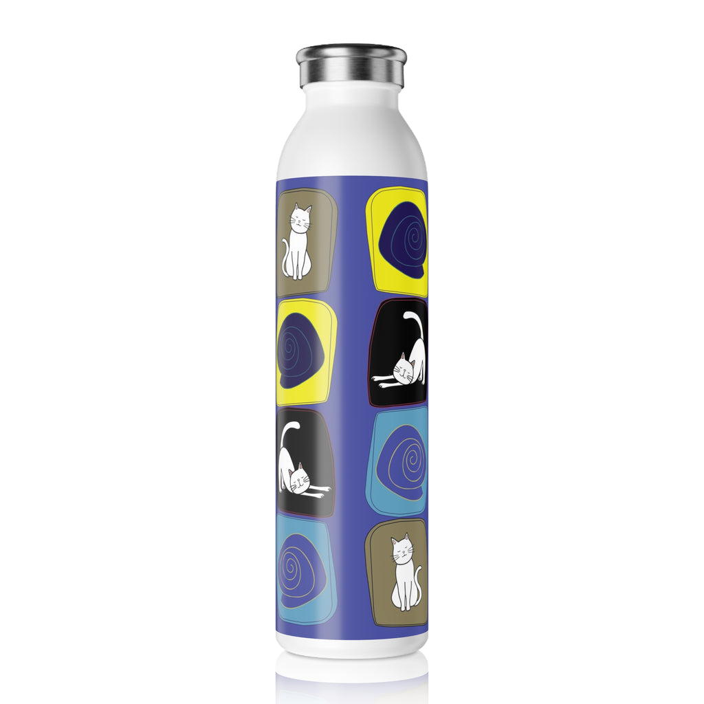 Kitty Cats Modern Art Water Bottle